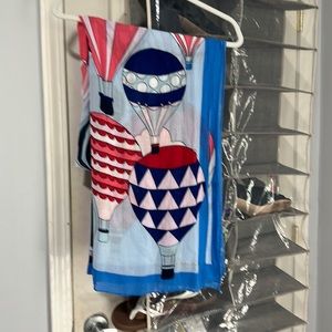 Kate Spade Hot Air Balloon Oblong Scarf tags removed. Extremely rare!